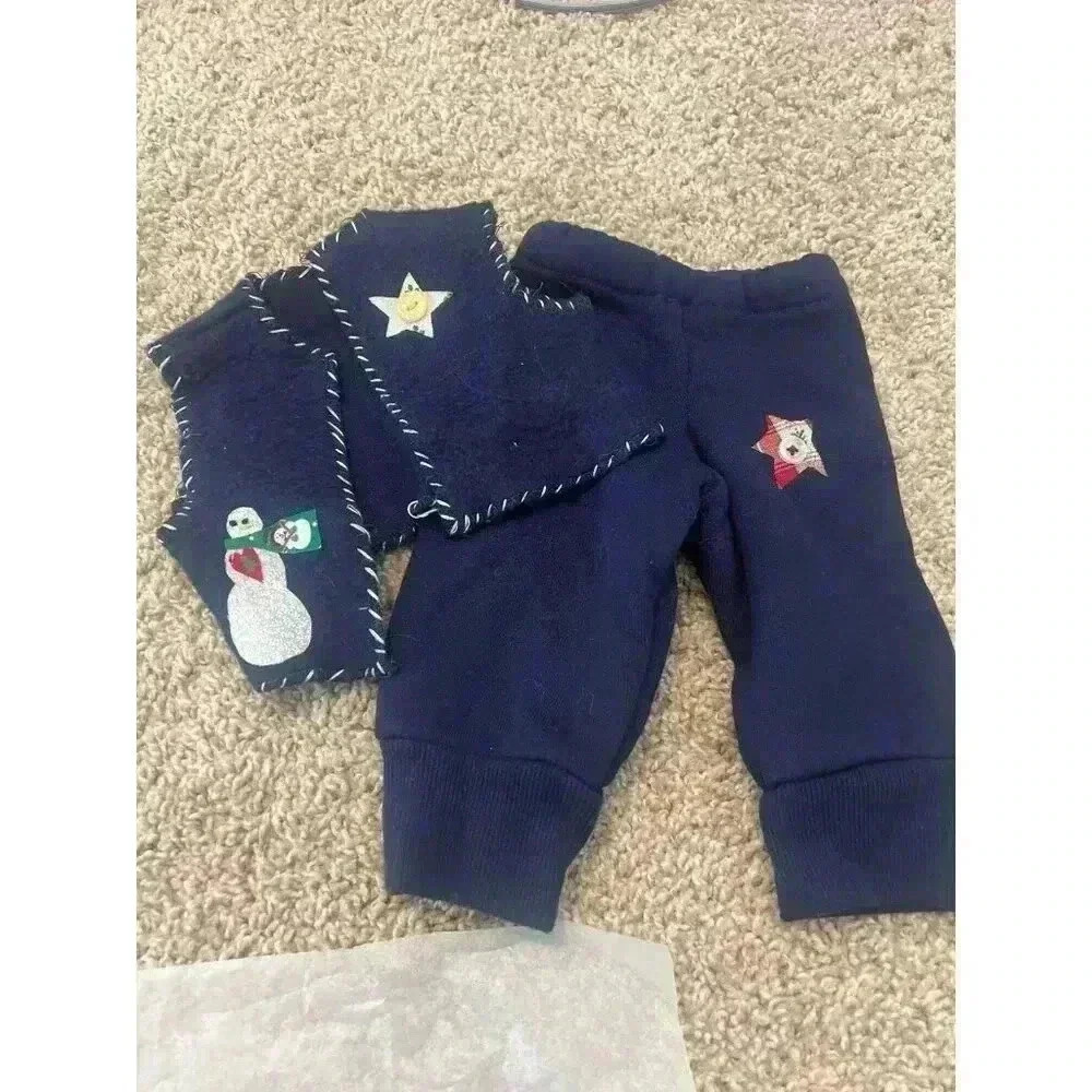 Vintage Doll Clothes | Handmade Pants and Snowman Vest | Fits American Girl